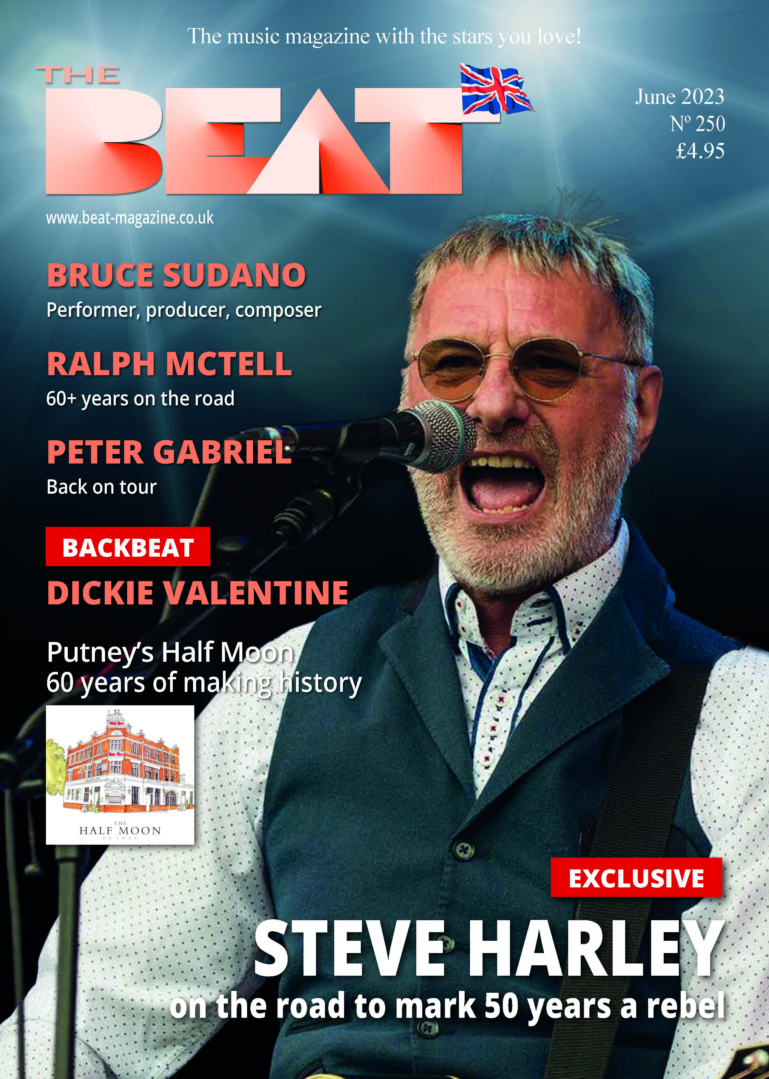 Steve on the cover of Beat Magazine